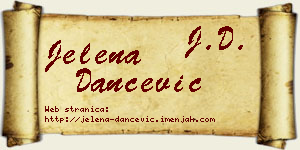 Jelena Dančević vizit kartica